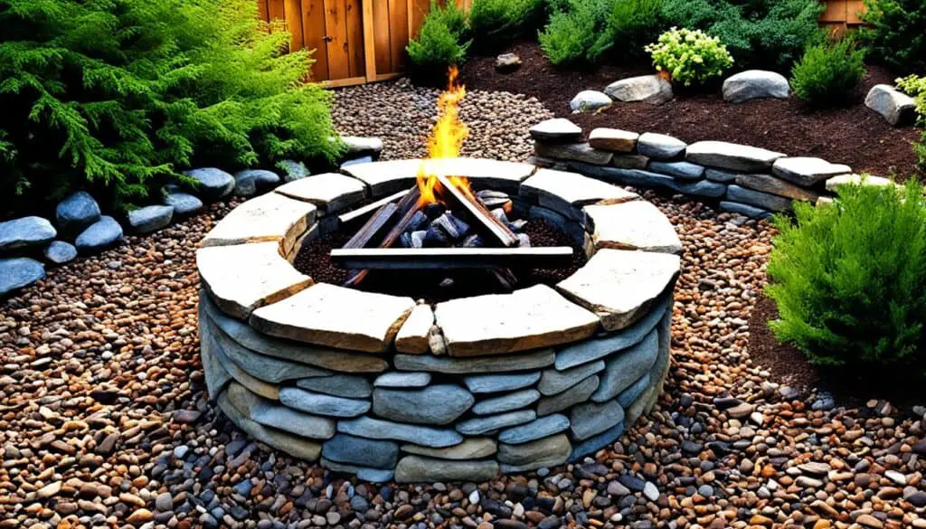 DIY stone fire pit