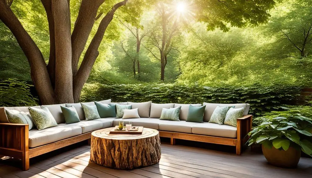 Utilize Natural Shade for Main Seating Area