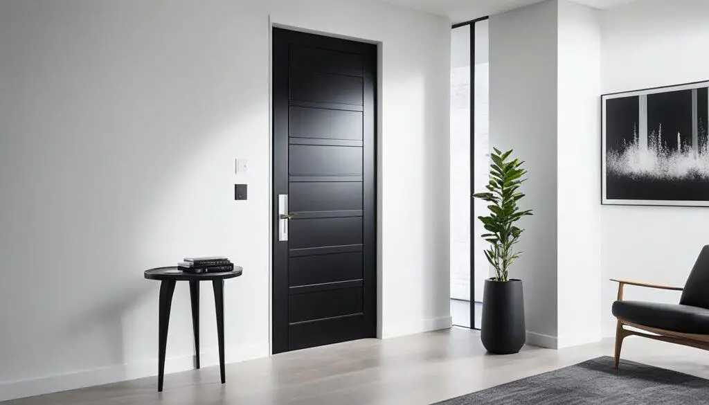 black color for interior doors