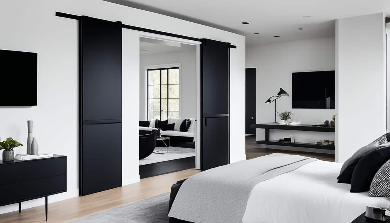 black interior doors