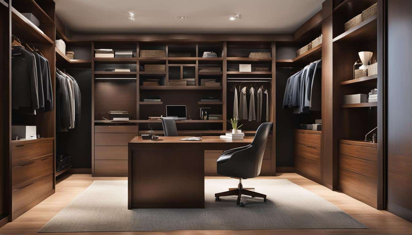 closet desk