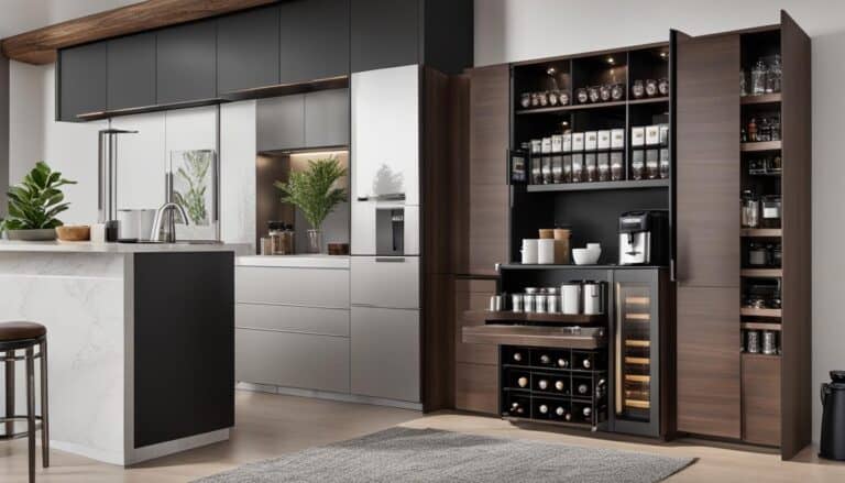 coffee bar cabinet