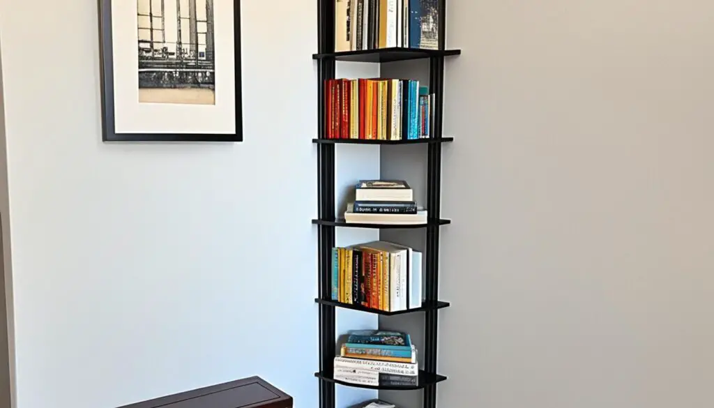 compact 3 shelf bookshelf