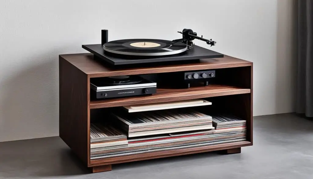 custom record player stand