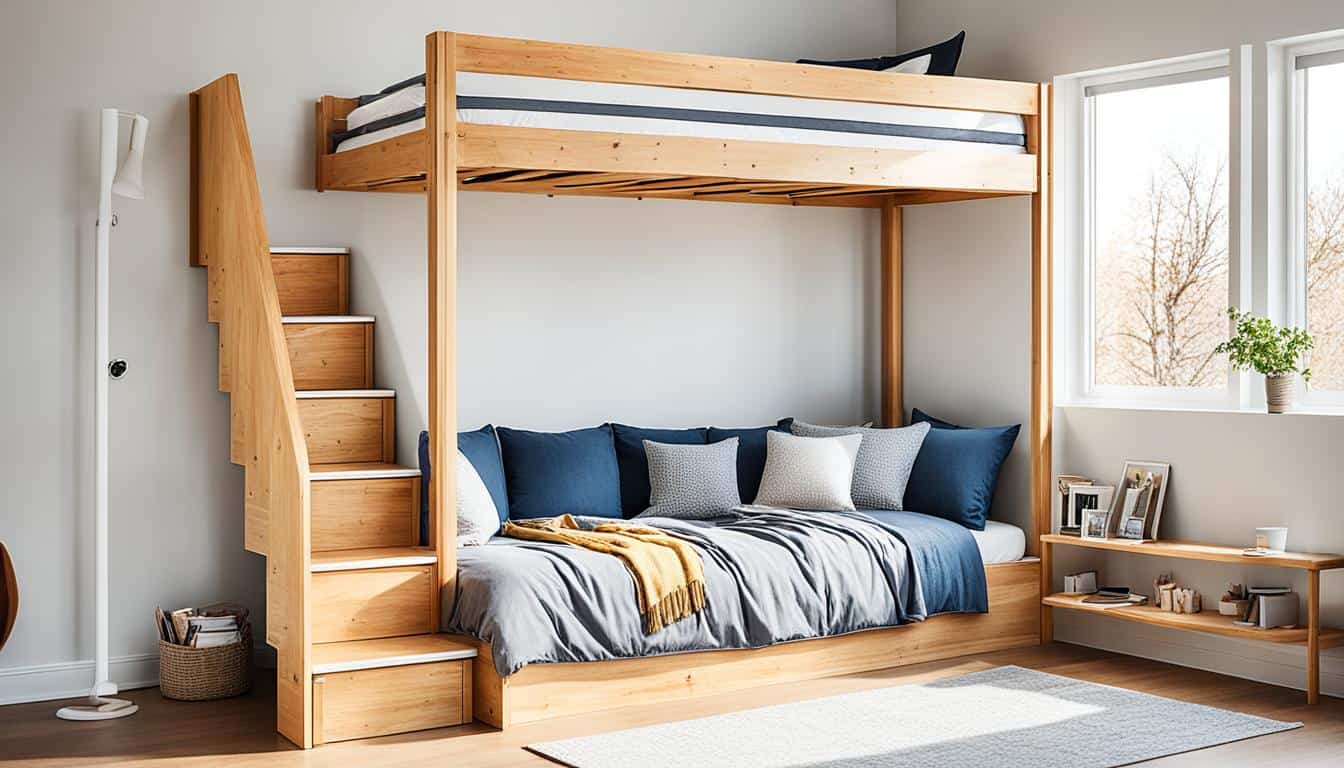 diy loft bed with stairs