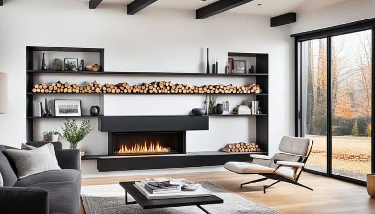 fireplace bookshelf