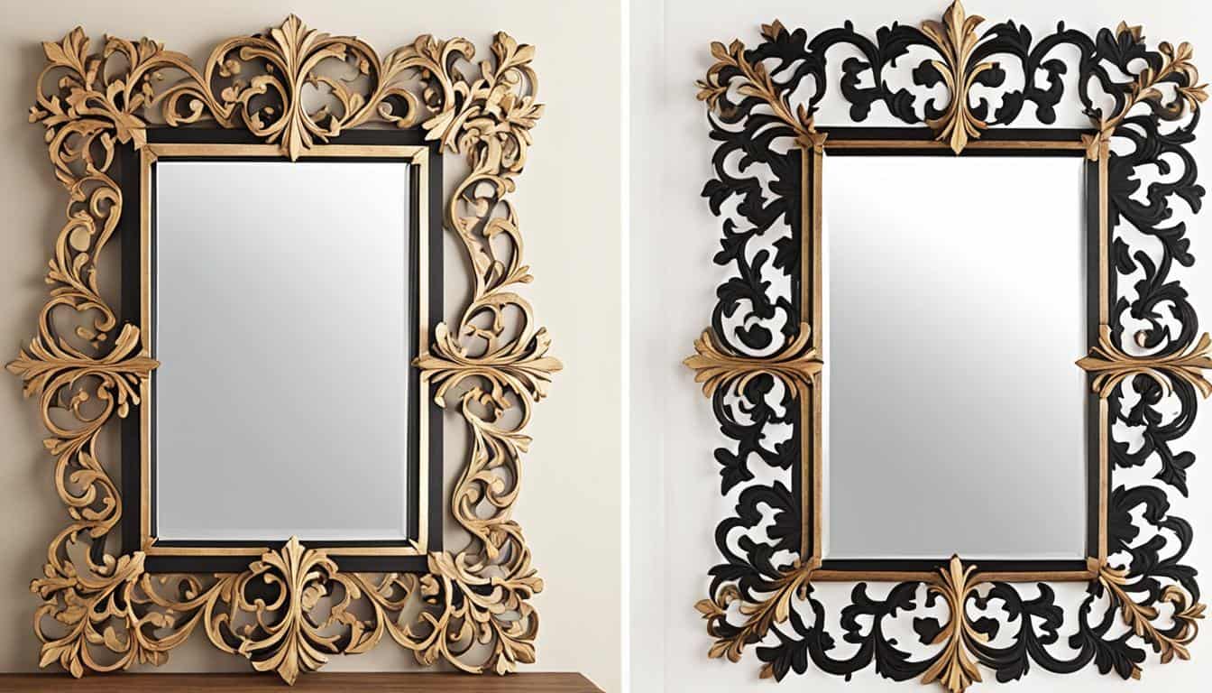 how to frame a mirror