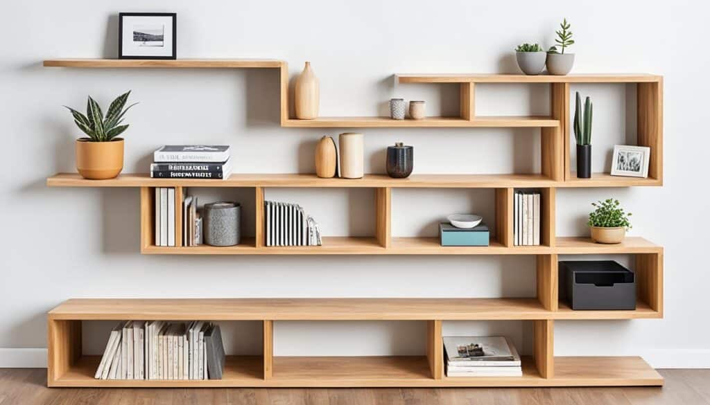 living room storage shelves