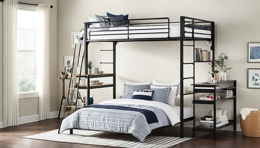 loft bed for queen mattress