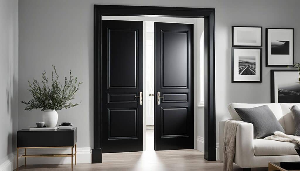 paint finish black interior doors