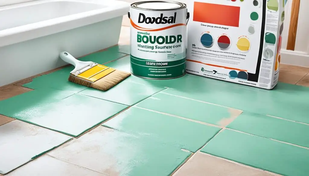 painting tile floors