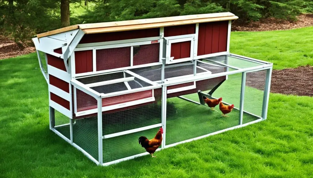 raised chicken coop