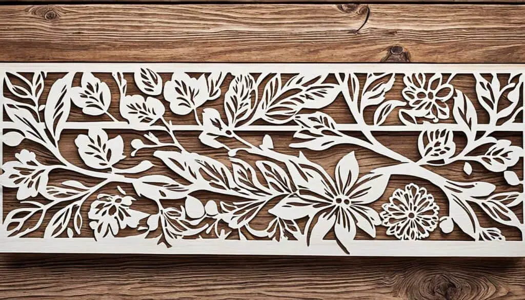 stenciling onto wood