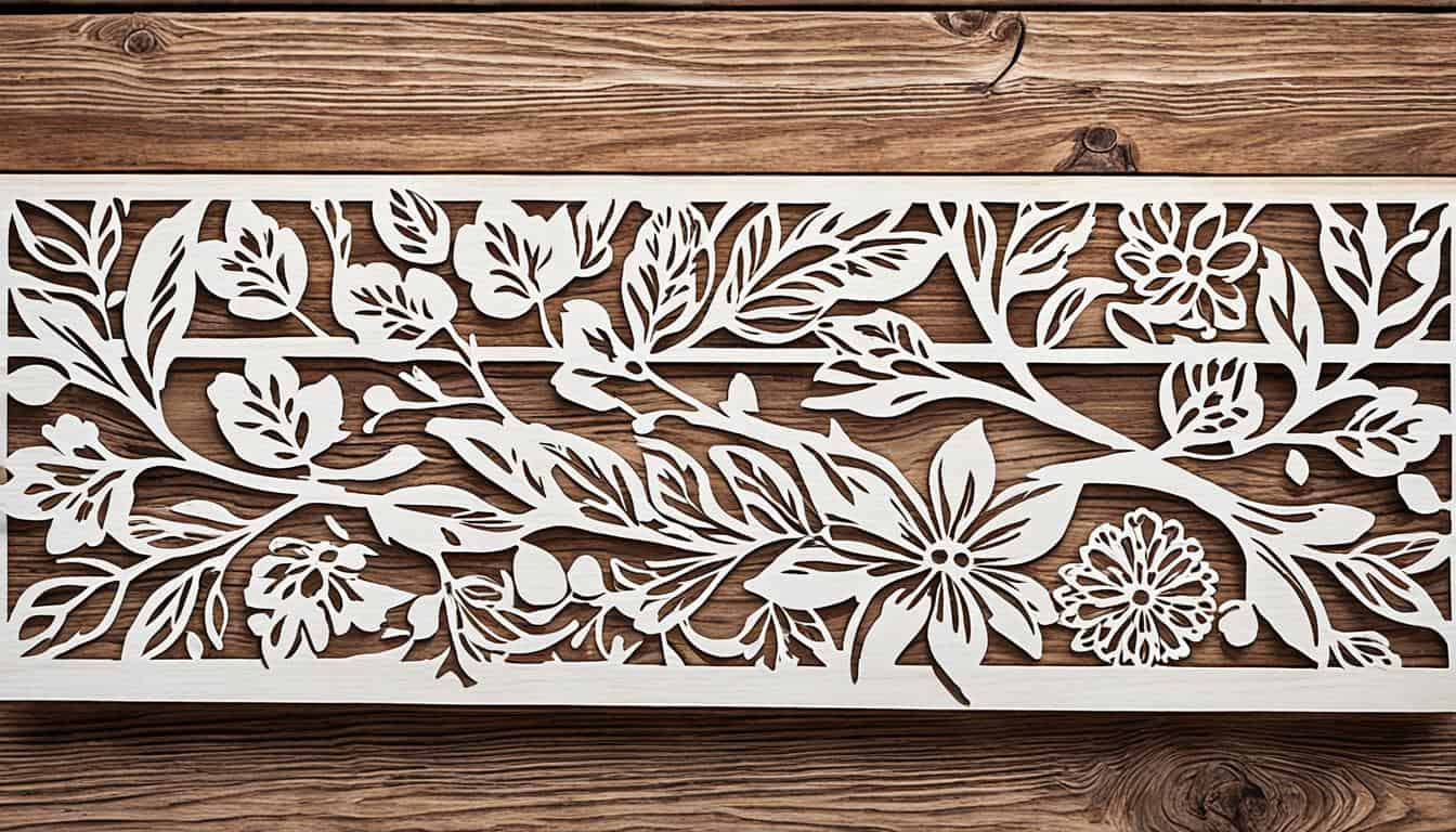 stenciling onto wood