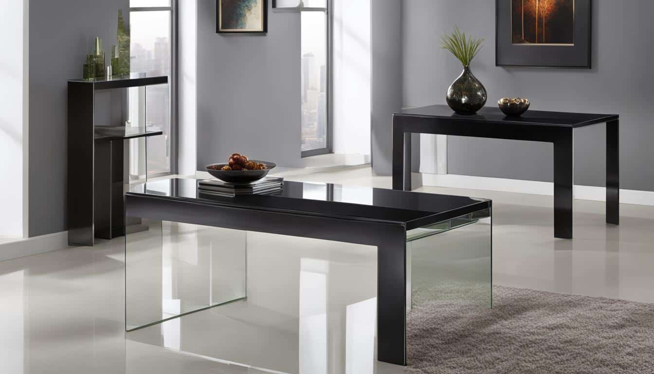 waterfall console table