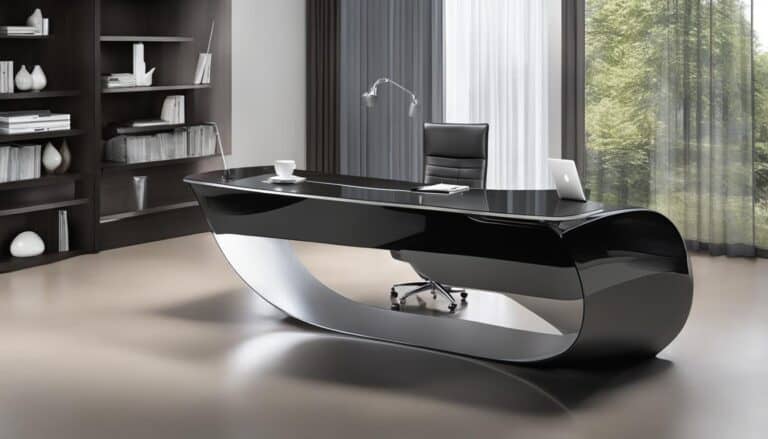 waterfall desk