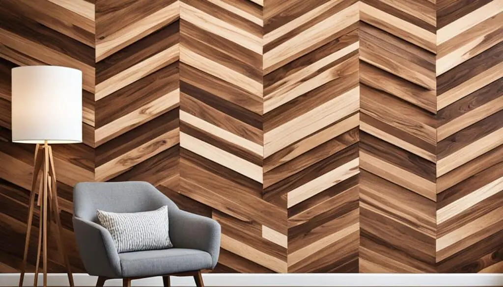 wood accent wall